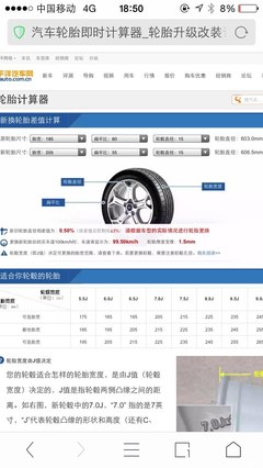 汽车轮胎改装计算器